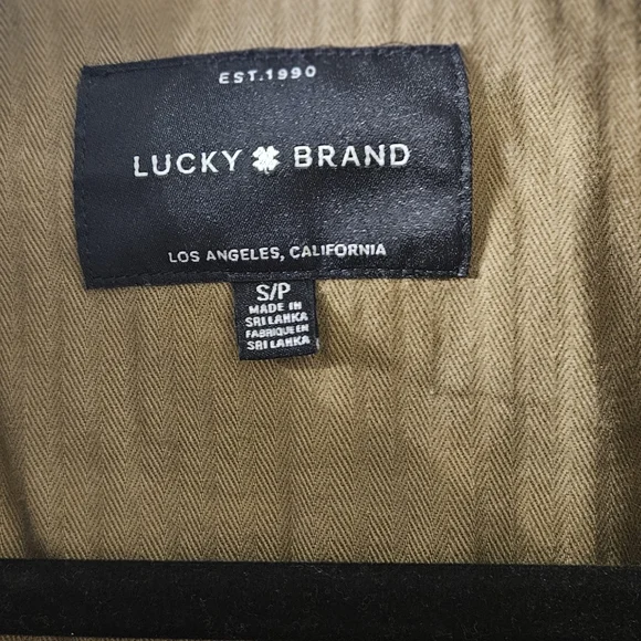 Lucky Brand Women's Green Cargo Military Utility Jacket Size S Button Pockets - Picture 12 of 13